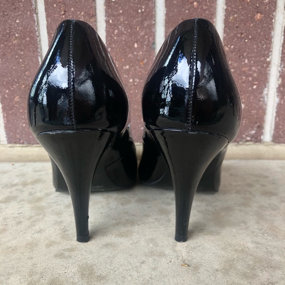 Buffalo London Open Toe Black Heel Size 7 - Picture 4 of 4